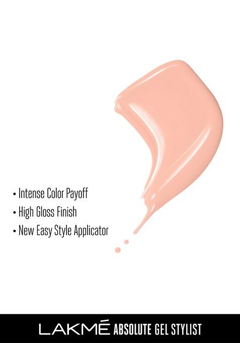 Lakme Absolute Gel Stylist Nail Paint With High Gloss Finish 12Ml Pearl