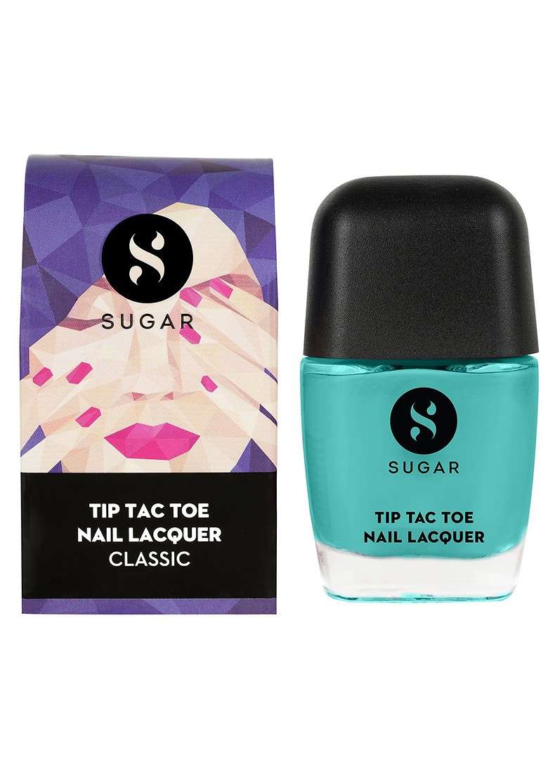 Sugar Tip Tac Toe Long Lasting Glossy Nail Lacquer 9Ml Teal Tides 14 - Indya