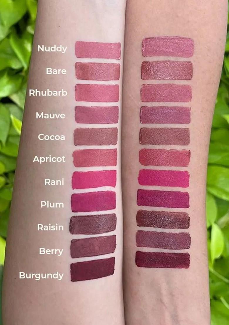 Ruby'S Organics Semi Matte Long Lasting Lipstick 3 7G Burgundy
