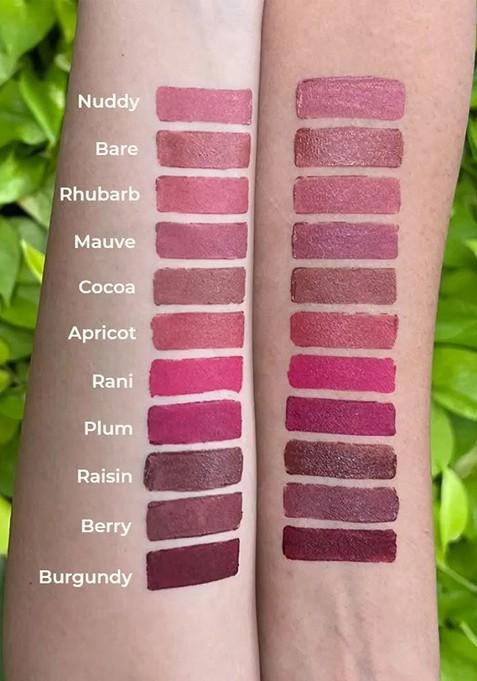 Ruby'S Organics Semi Matte Long Lasting Lipstick 3 7G Burgundy