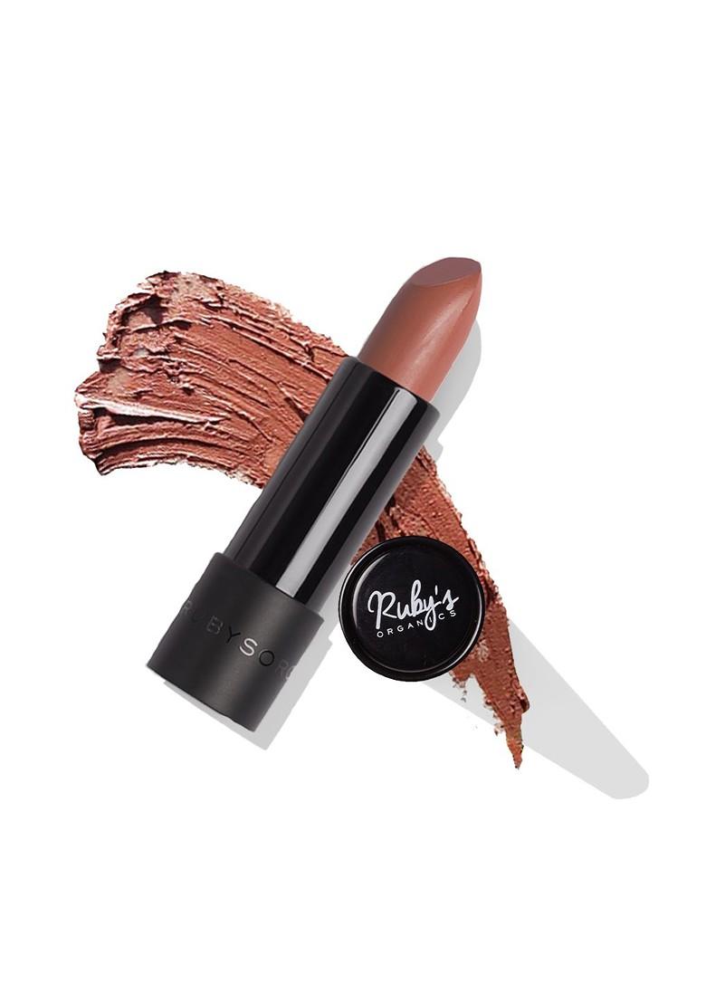 Ruby'S Organics Semi Matte Long Lasting Lipstick 3 7G Cocoa