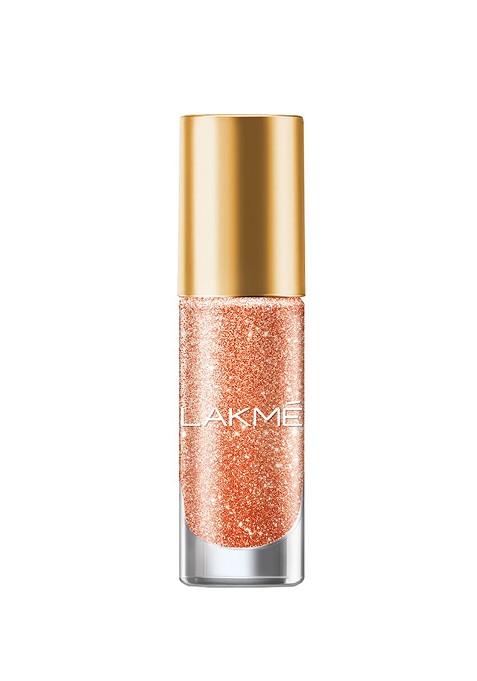 Lakme Primer Gloss Glitterati Collection Shine Nail Polish 6 Ml Electric Peach