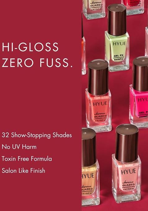Hyue Gel Fx Nail Paint Get Peachy Quick Dry And Chip Resistant 14 Day Long Wear 8Ml