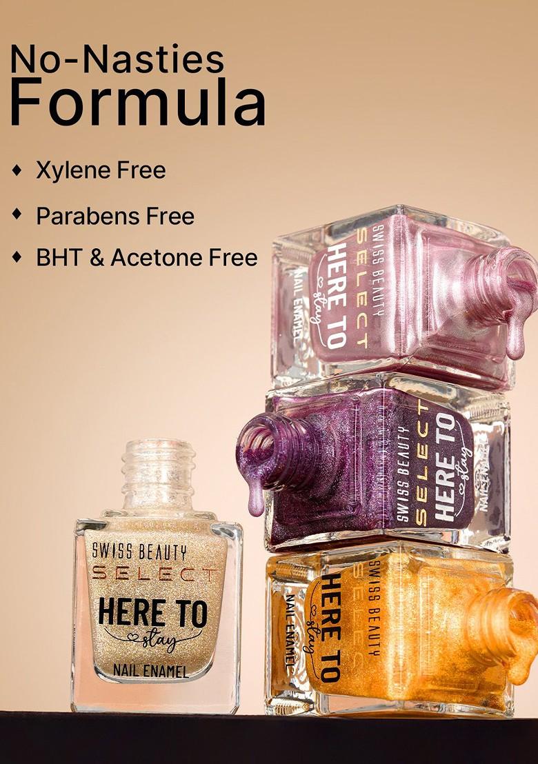 Swiss Beauty Select Here To Stay Long Lasting Nail Enamel 12 Ml Shimmy Rust 27