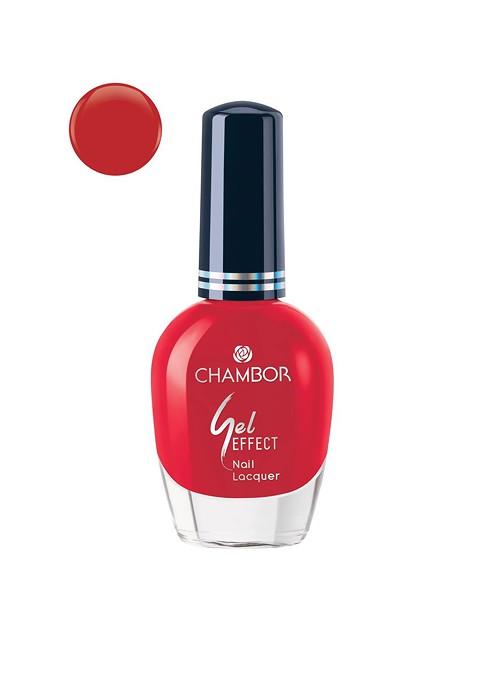 Chambor Red 102 Gel Effect Nail Polish 10 Ml