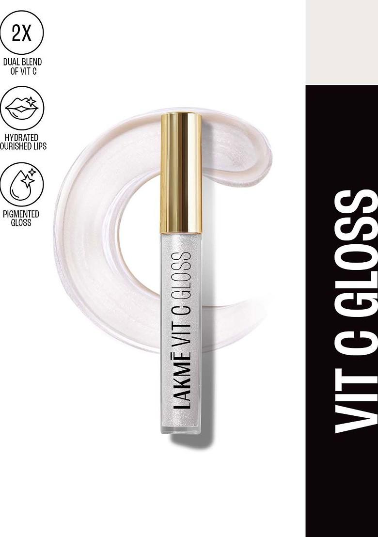 Lakme Superglow Glass Finish Hydrating Lip Gloss Oil With Vitamin C 2 5Ml Pearl C5