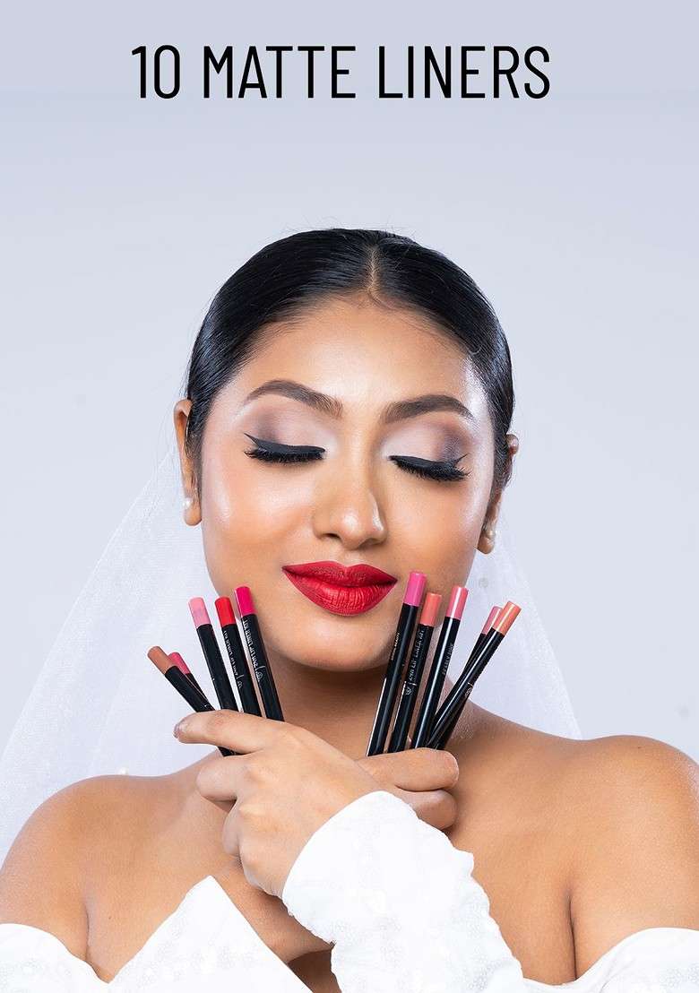 Pac Everyday Nudes Highly Pigmented Waterproof 24H Lip Liner Kit - Indya
