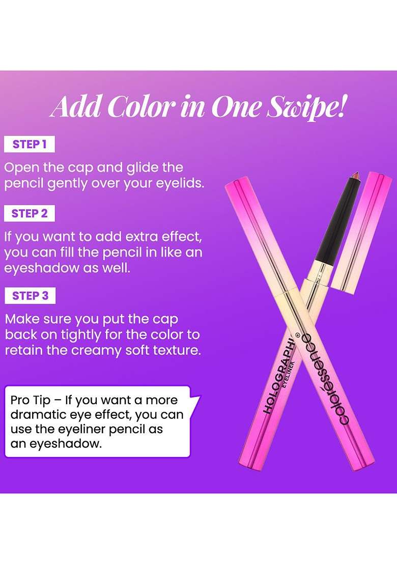 Coloressence Multi Dimensional Holographic Shimmery Effect Eyeliner 0 35 G Milky Way - Indya