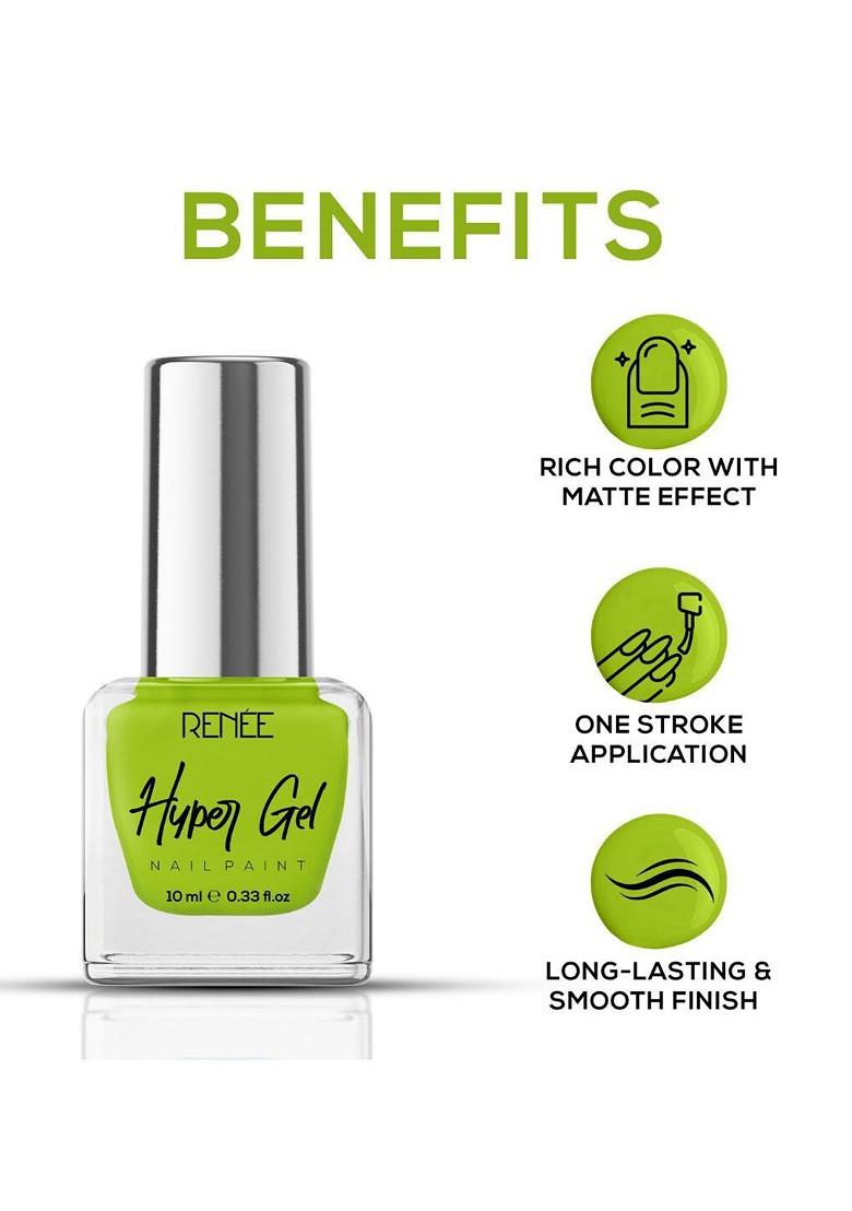Renee Hyper Gel Nail Paint 10Ml Lime Green