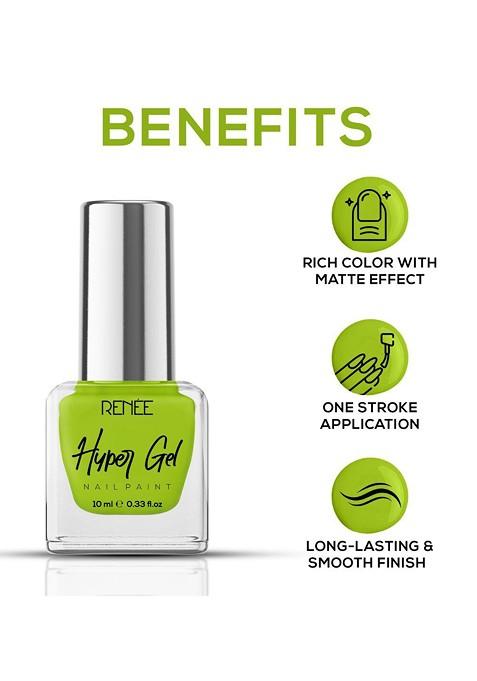 Renee Hyper Gel Nail Paint 10Ml Lime Green