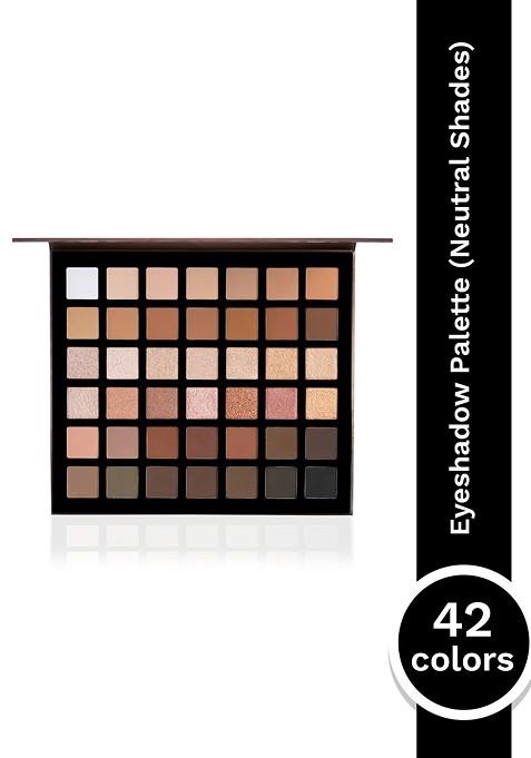 Pac Prism Neutrals 42 Colour Long Lasting Highly Pigmented Eyeshadow Palette 50 4G