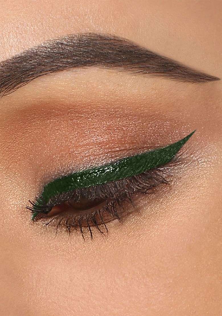 Lakme Ultimate Glam Eye Liner With Semi Matte Finish Water Smudgeproof 9Ml Green - Indya