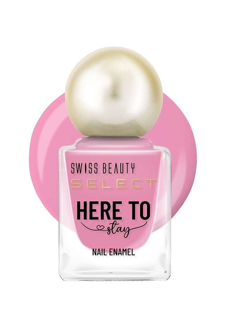 Swiss Beauty Here To Stay Waterproof Nail Enamel 12Ml Mild Rose 3 - Indya
