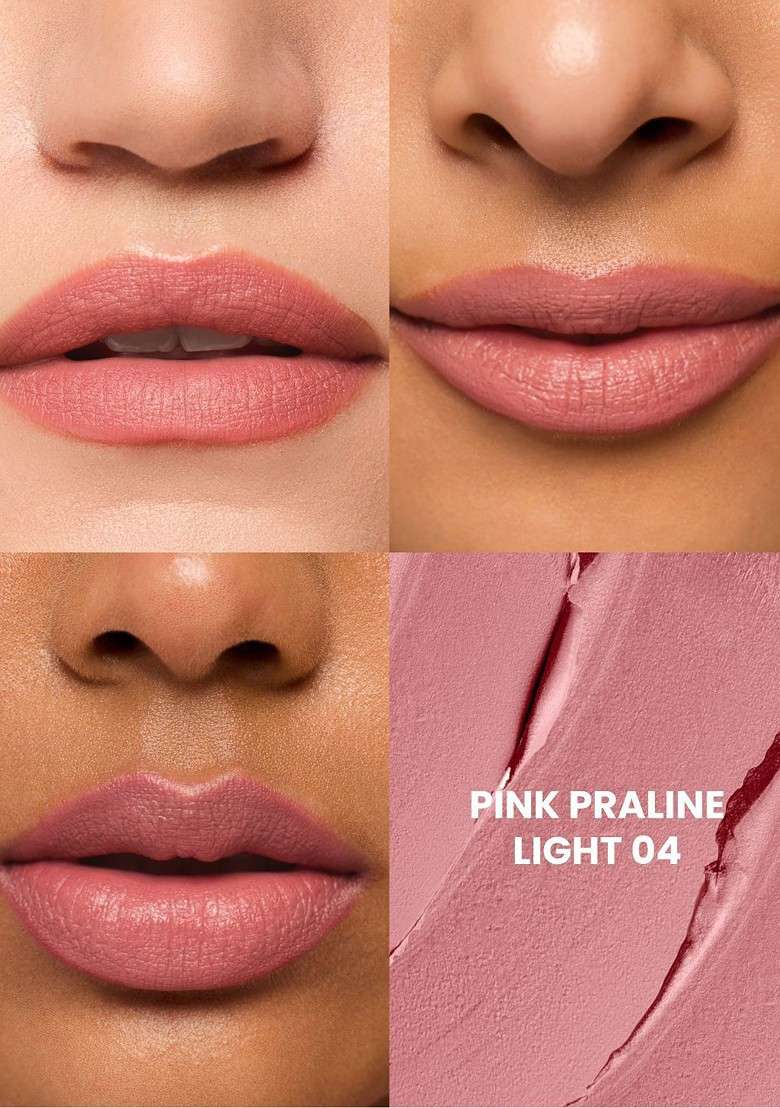 Typsy Beauty Cocoa Peptide Velvet Matte Lipstick 3 5G Pink Praline Light 04 - Indya