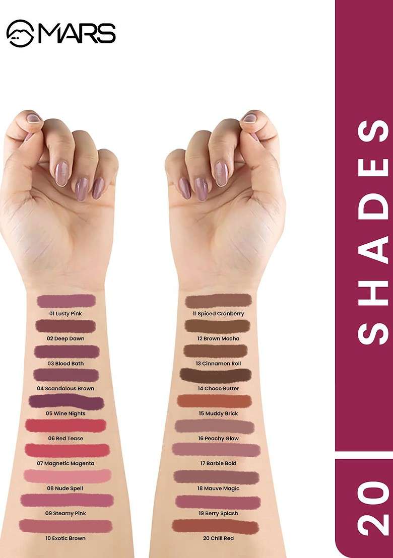 Mars Edge Of Desire Matte Long Lasting Lip Liner Pencil Barbie Bold 17 - Indya