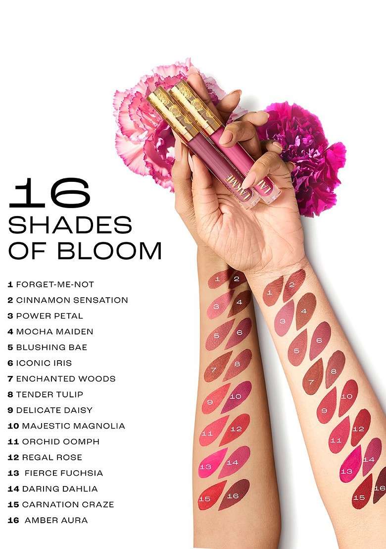 Lakme Rouge Bloom Hydrating Waterproof Matte Liquid Lipstick 3 5Ml Daring Dahlia 201 - Indya