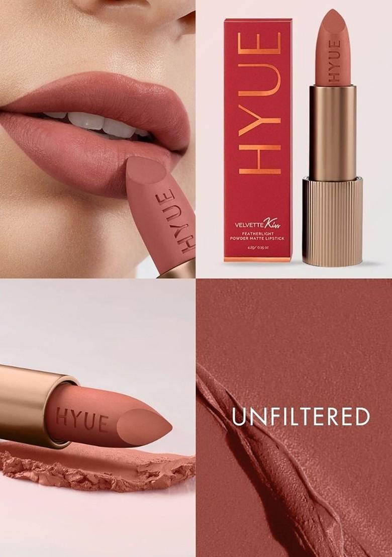 Hyue Velvette Kiss Bullet Matte Lipstick Unfiltered Feather Light And Smudge Proof