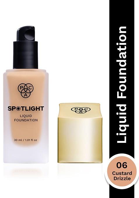 Pac Waterproof Long Lasting Spotlight Liquid Foundation 30Ml Custard Drizzle 06