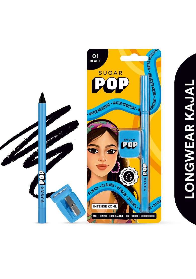 Sugar Pop Intense Kohl Long Lasting Pencil 1 2G Black 01 - Indya