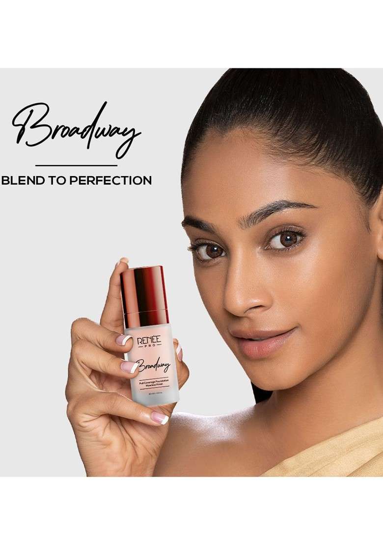 Renee Pro Broadway Lightweight Liquid Foundation 30 Ml Serene 01 - Indya