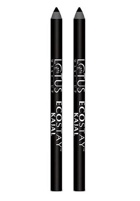 Lotus Make Up Set Of 2 Ecostay Smudge Proof Kajal Pencil 1 2G Each
