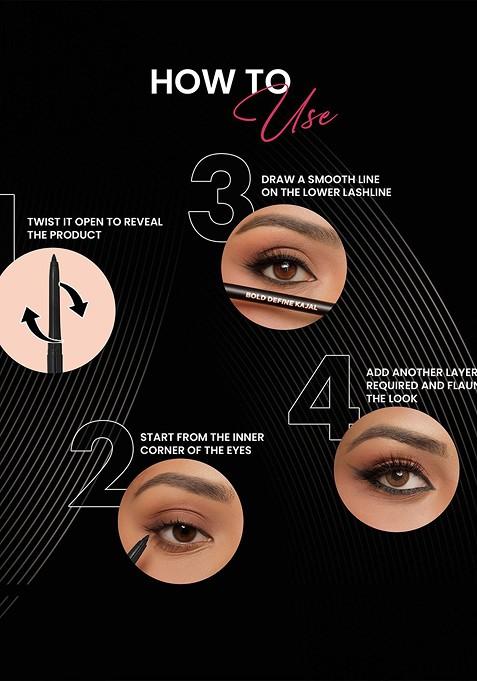 Parul Garg Set Of 4 Everyday Basic Long Lasting Kajal Myna Koyal Meen Saras