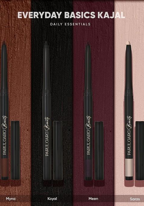 Parul Garg Set Of 4 Everyday Basic Long Lasting Kajal Myna Koyal Meen Saras