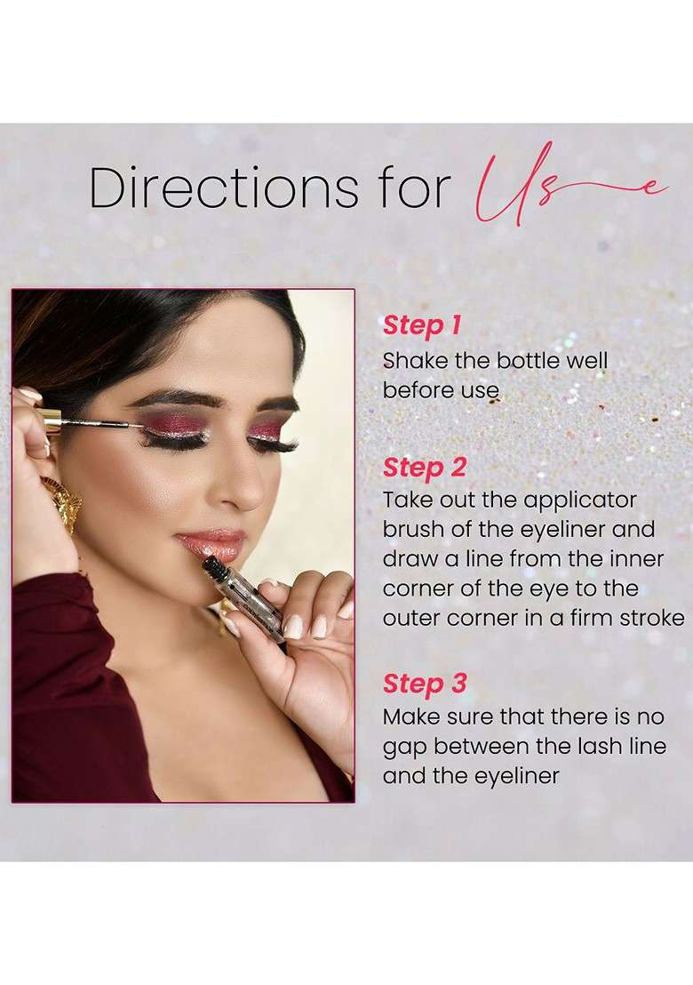 Coloressence Shimmer Gel Eye Liner 6 Ml Silver - Indya