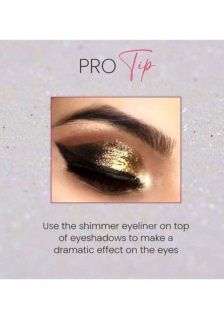 Coloressence Shimmer Gel Eye Liner 6 Ml Silver - Indya