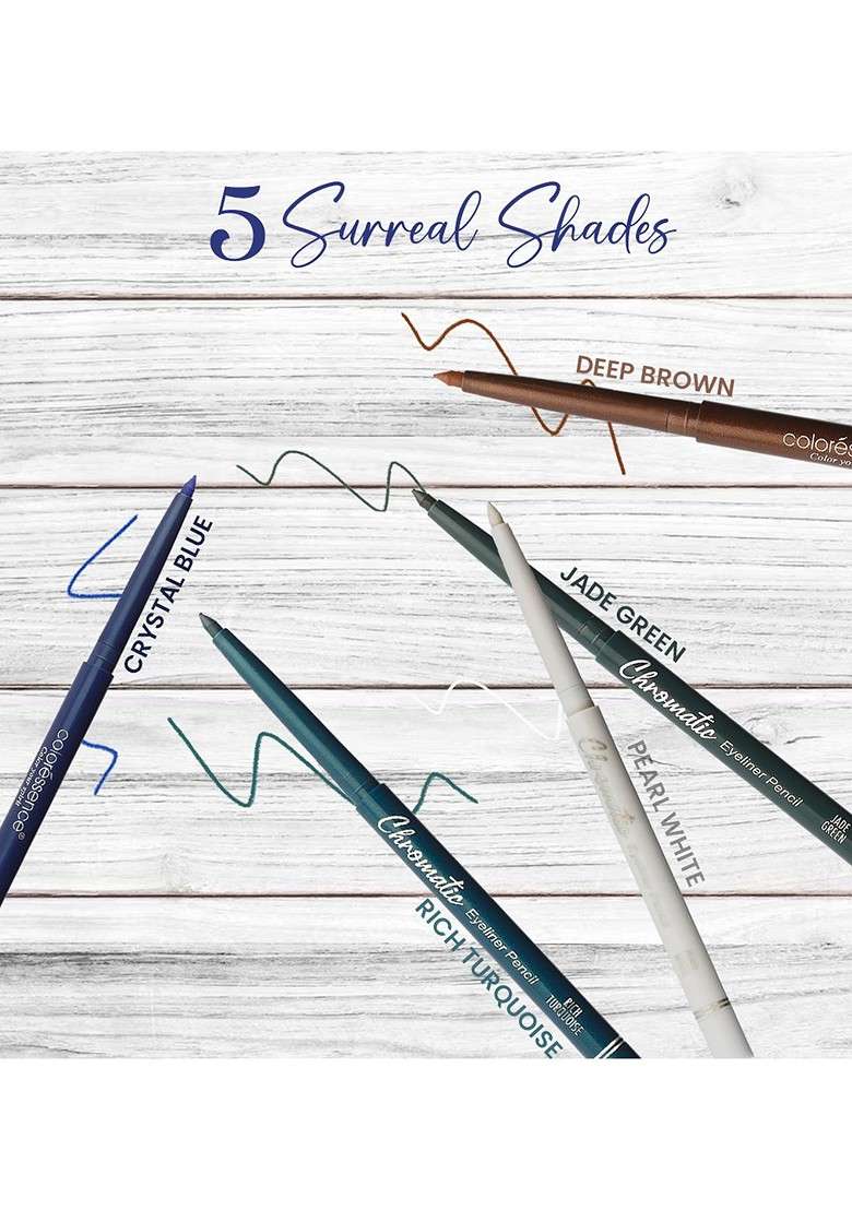 Coloressence Chromatic Eyeliner Pencil 0 25 G Rich Turquoise - Indya