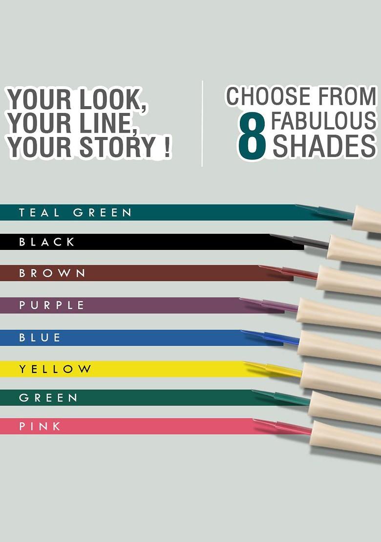 Glamveda Smudge Proof Waterproof Matte Liquid Eyeliner 4 5 Ml Teal Green