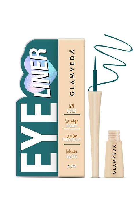 Glamveda Smudge Proof Waterproof Matte Liquid Eyeliner 4 5 Ml Teal Green