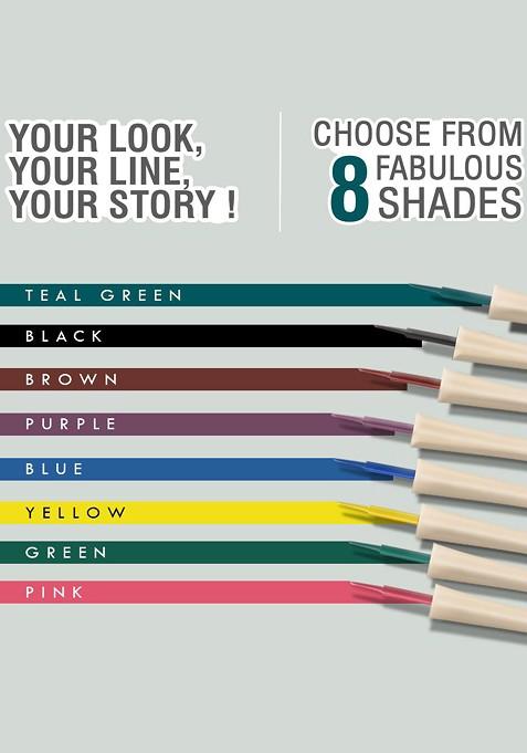 Glamveda Smudge Proof Waterproof Matte Liquid Eyeliner 4 5 Ml Teal Green