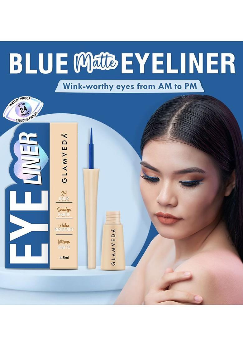 Glamveda Waterproof Super Matte Liquid Eyeliner 4 5 Ml Blue