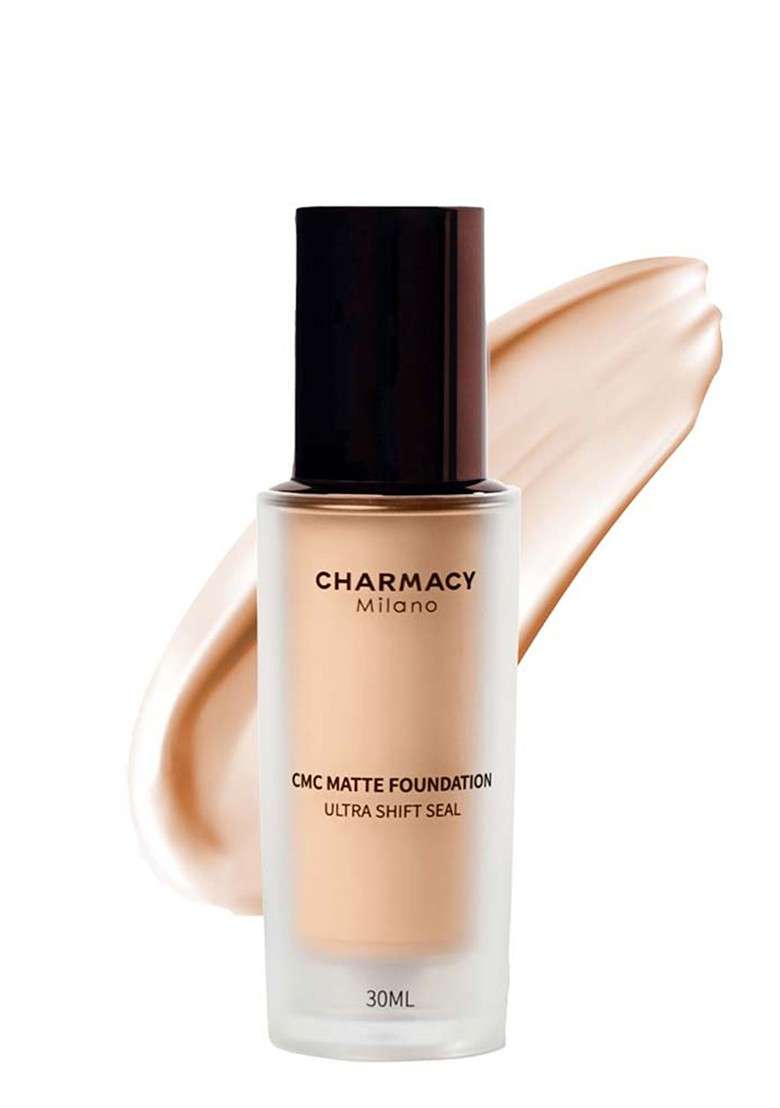 Charmacy Milano Ultra Shift Seal 24Hour Wear Cmc Matte Foundation 30 Ml Shade 01 - Indya