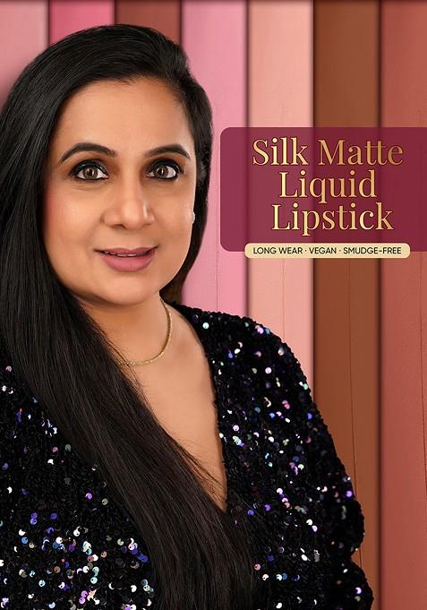 Parul Garg Smudge Proof Matte Lipstick With Shea Butter Vitamin E Daisy Light Brown 3Ml