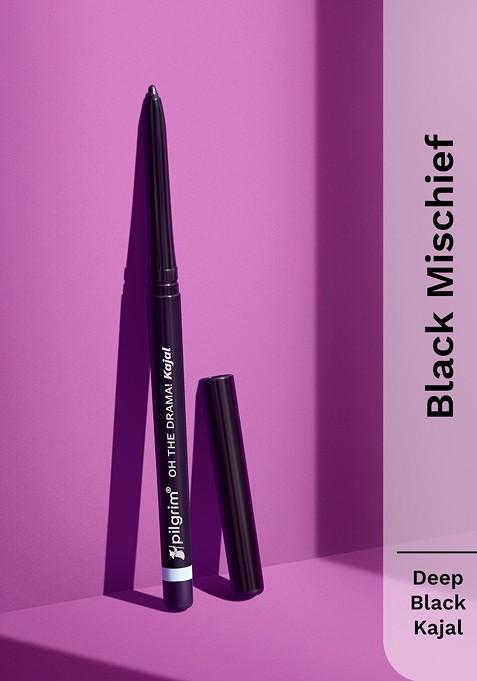 Pilgrim Oh The Drama Smudge Waterproof Kajal Infused With Argon Oil Black Mischief Kbm1