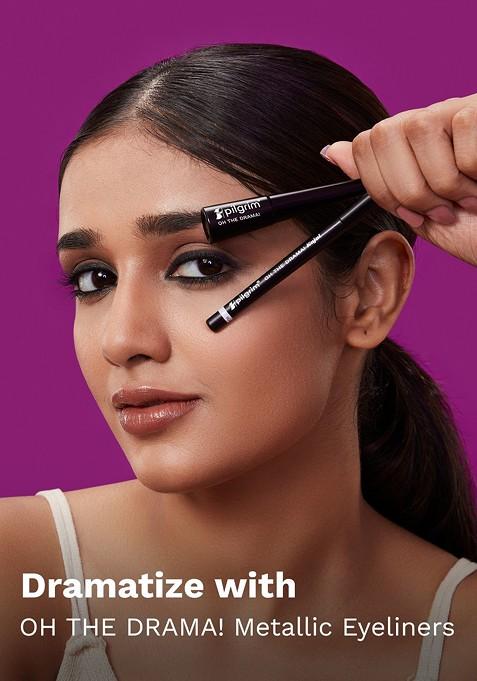 Pilgrim Oh The Drama Smudge Waterproof Kajal Infused With Argon Oil Black Mischief Kbm1