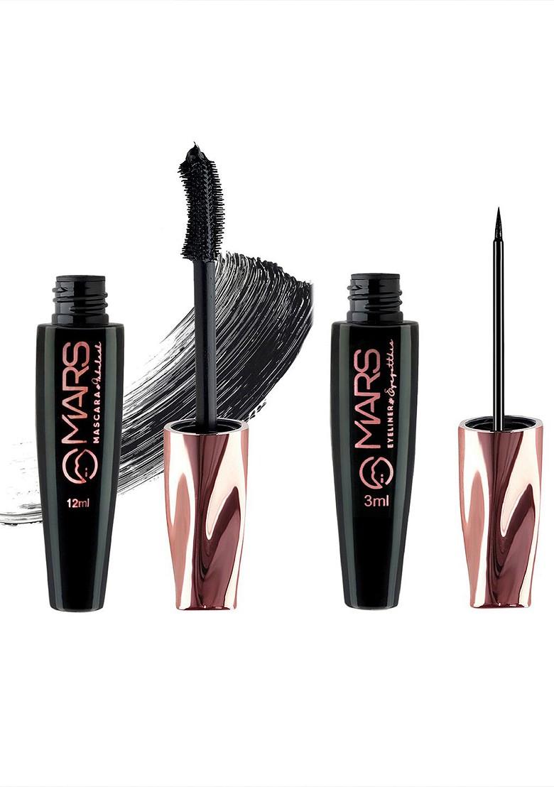 Mars Long Lasting Smudge Proof Mascara With Eyeliner