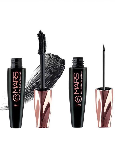 Mars Long Lasting Smudge Proof Mascara With Eyeliner