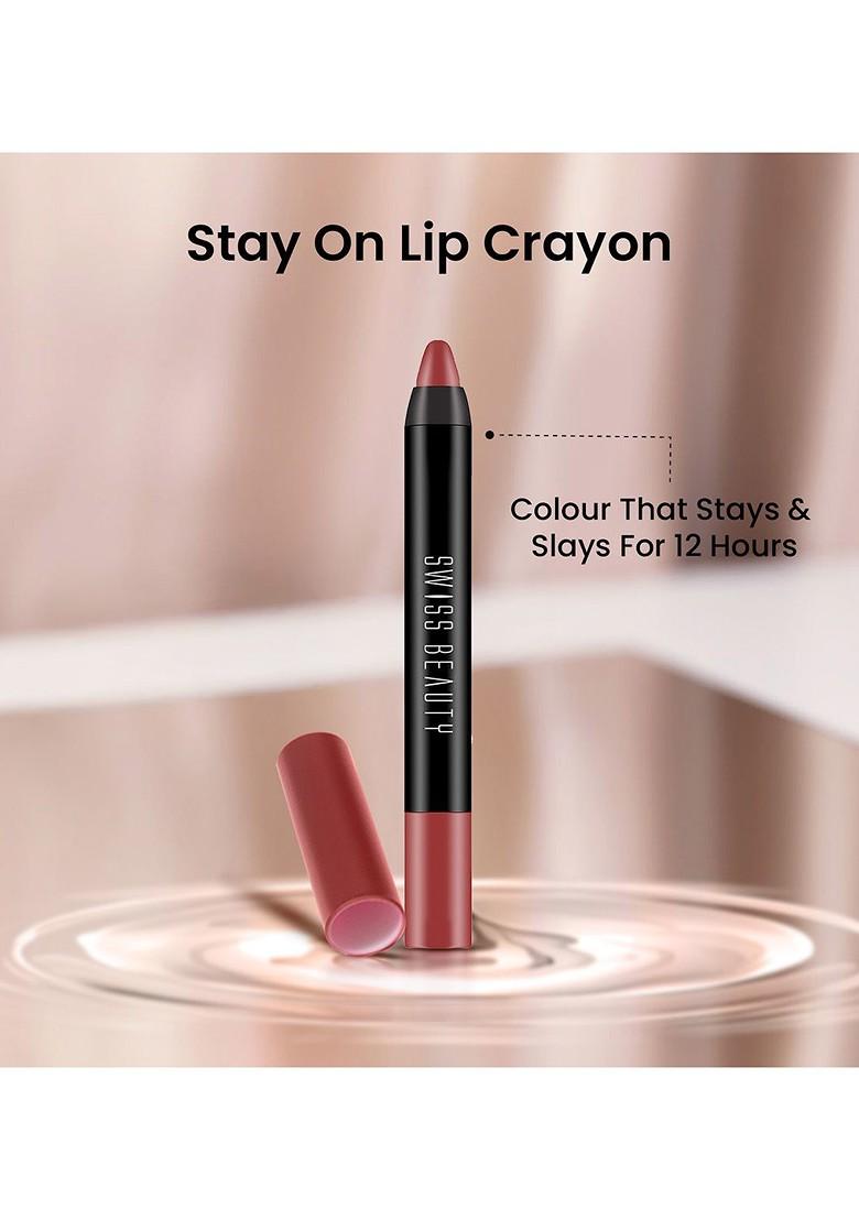 Swiss Beauty 3 In 1 Face Palette Lipstick Combo