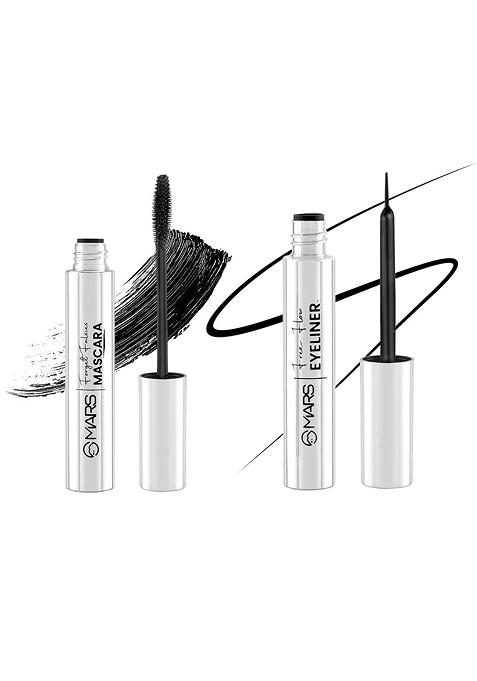 Mars Set Of Forget Falsies Mascara Free Flow Eyeliner