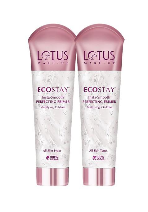 Lotus Make Up Set Of 2 Ecostay Insta Smooth Mattifying Perfecting Primer 30 G Each