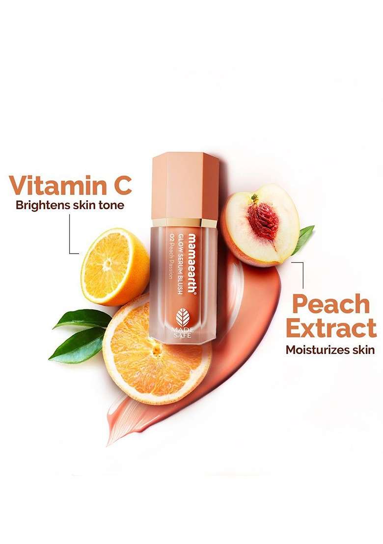 Mamaearth Glow Serum Blush 5 Ml Peach Passion 02 - Indya