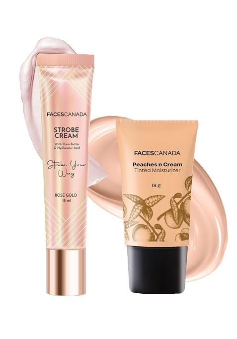 Faces Canada Set Of 2 Tinted Moisturizer 18 G With Strobe Your Way Cream Ml