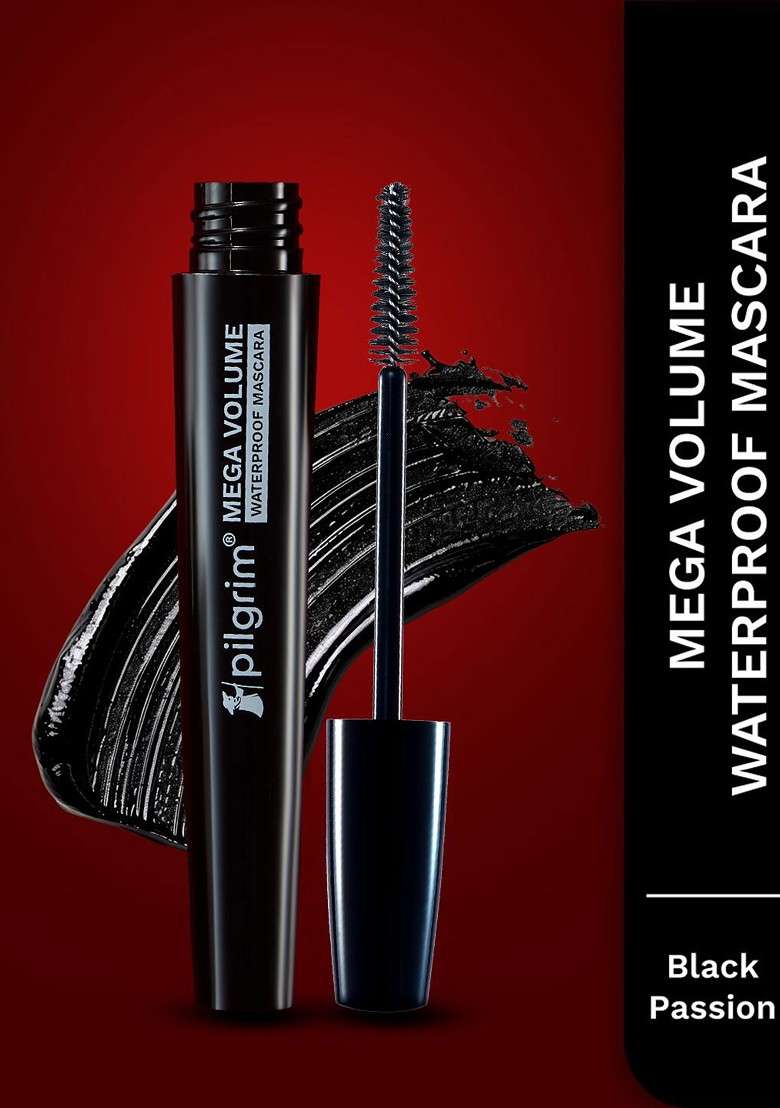 Pilgrim Mega Volume High Definition Waterproof Mascara 5 Ml Black Passion 02 - Indya