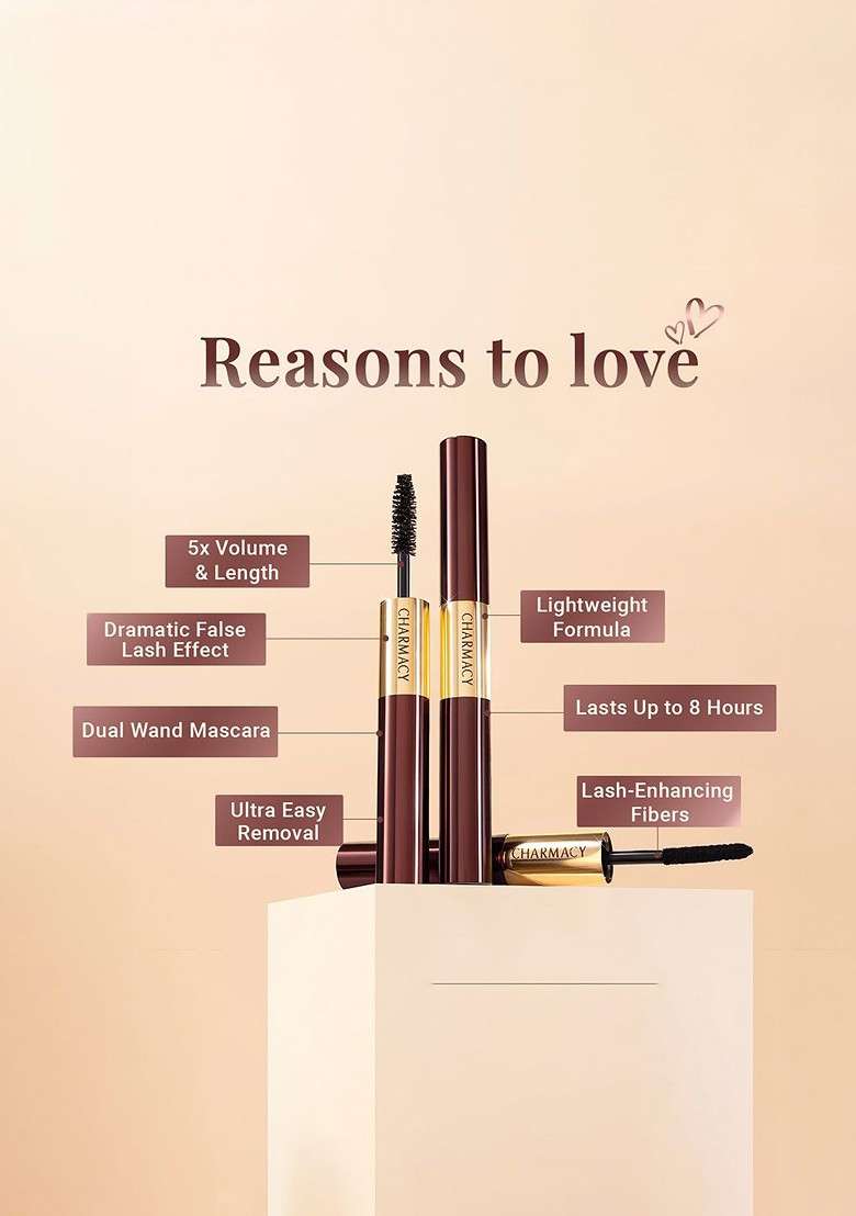 Charmacy Milano Power Lash 5X Volumizing Enhancing Mascara 5G Black - Indya