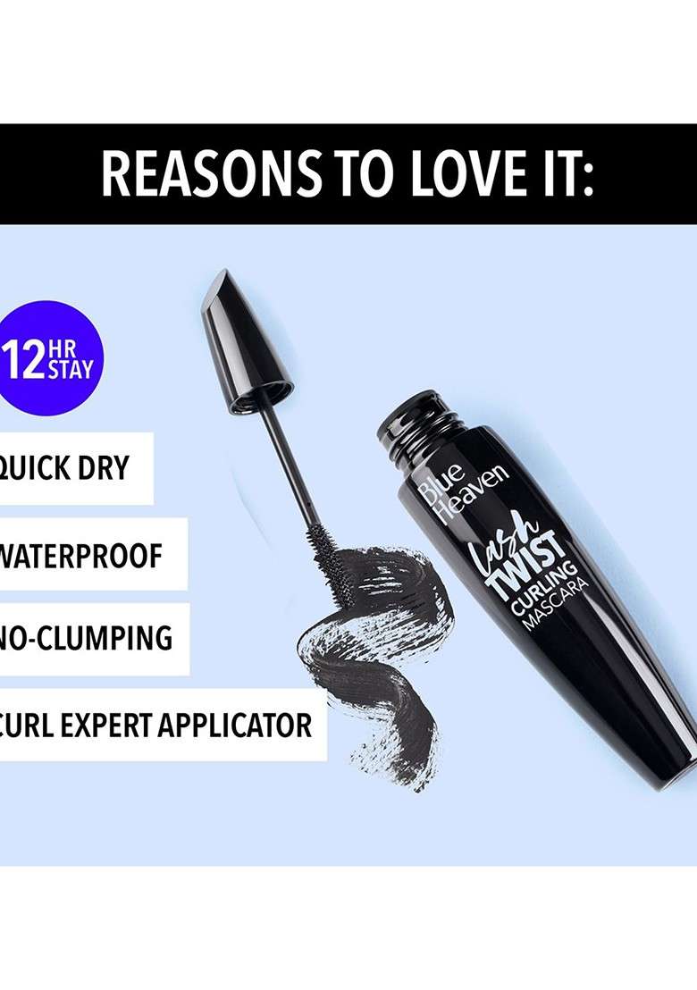 Blue Heaven Black Lash Twist Mascara 12 Ml - Indya