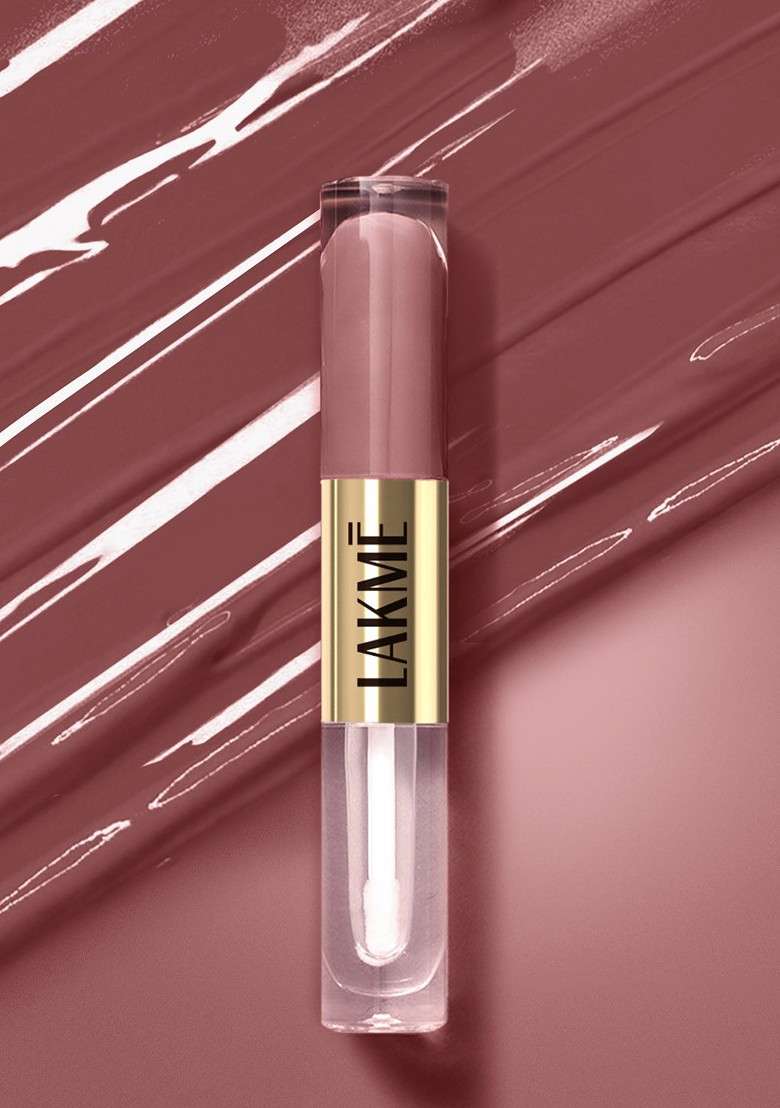 Lakme 9To5 Matte To Glass 2 In 1 Transferproof Liquid Lip Color 7 6Ml Beachy Vibe Mn01 - Indya