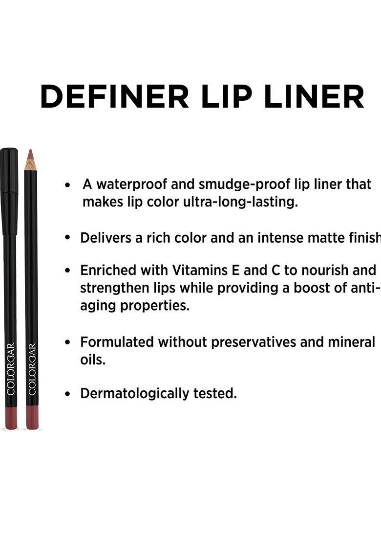 Colorbar Definer Lip Liner Pencil 1 45 G Perfect Maroon 012